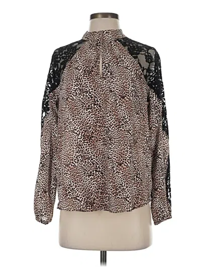 Pre-owned Bold Elements Long Sleeve Blouse In Brown