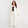 Bold Elements Plus Bootcut Mid Rise Trouser In White