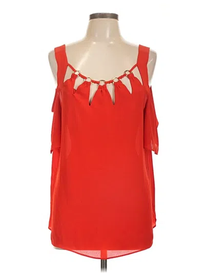 Pre-owned Bold Elements Sleeveless Blouse In Red