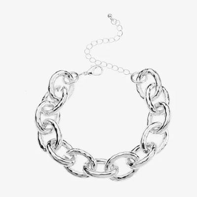 Bold Elements Timeless Womens Fashion Chain Bracelet In Metallic