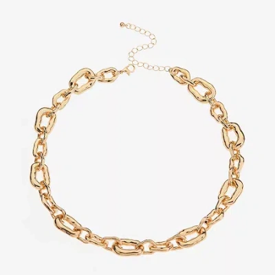Bold Elements Timeless Womens Fashion Chain Necklace In Gold