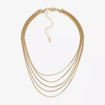 Bold Elements Womens 18 Inch Snake Chain Necklace In Gold