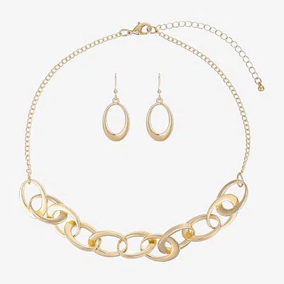 Bold Elements Womens 2-pc. Necklace Set In Yellow