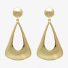 Bold Elements Womens Drop Earrings In Gold