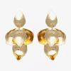 Bold Elements Womens Drop Earrings In Gold