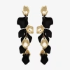 Bold Elements Womens Drop Earrings In Black