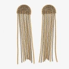 Bold Elements Womens Drop Earrings In Gold