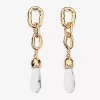 Bold Elements Womens Drop Earrings In Gold