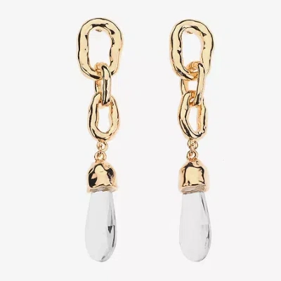 Bold Elements Womens Drop Earrings In Gold