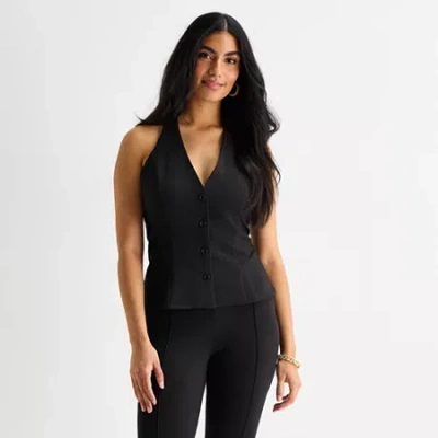 Bold Elements Womens Mock Neck Top In Black