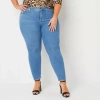 Bold Elements Womens Plus Skinny Fit Jean In Blue