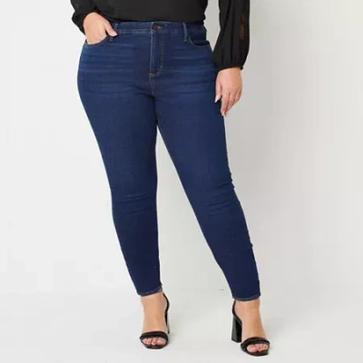 Bold Elements Womens Plus Skinny Fit Jean In Blue