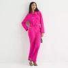 Bold Elements Womens Regular Fit Double Breasted Suit Jacket In Pink