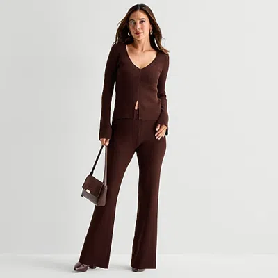 Bold Elements Womens Rib Sweater Pant In Black