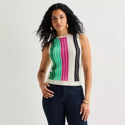 Bold Elements Womens Sleeveless High Neck Tank In Multi