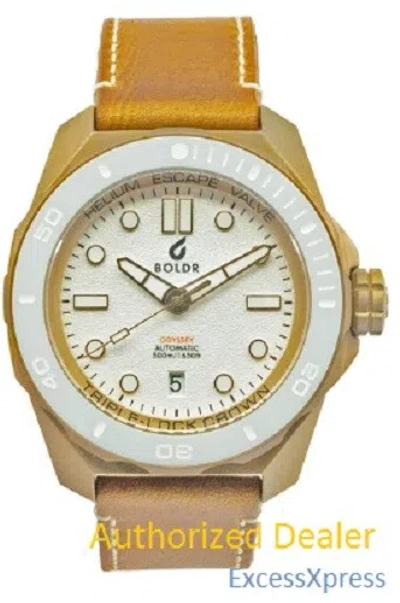 Pre-owned Boldr Brand  Odyssey Bronze White Knight Nh35a Automatic Watch With Warranty