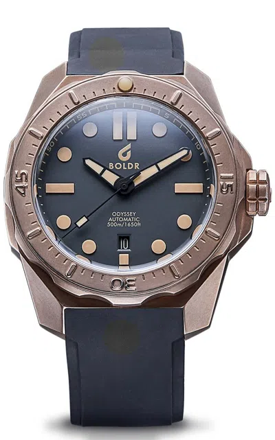 Pre-owned Boldr Odyssey Bronze Slate Grey Automatic Diver Watch - Dealer & Warranty