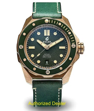 Pre-owned Boldr Odyssey Serpentine Bronze (green) Watch Nh35a Automatic Warranty Ad