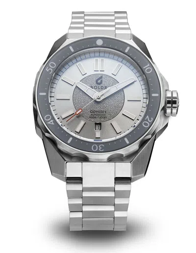 Pre-owned Boldr Odyssey Silver Wave Steel Automatic Watch 500m - Dealer & Warranty