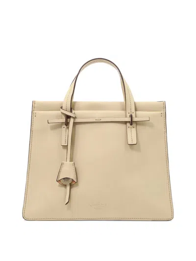 Boldrini Selleria Leather Handbag In Beige