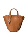 Boldrini Selleria Women's Alzira Golden Bag In Beige