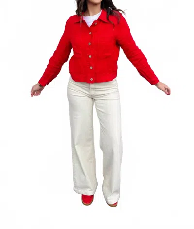 Bolide Love Letter Jacket - Plus In Ruby In Red