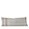 Boll & Branch Alpaca Plaid Decorative Lumbar Pillow In Gray