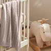 Boll & Branch Cable Knit Organic Cotton Baby Blanket In Dusty Rose