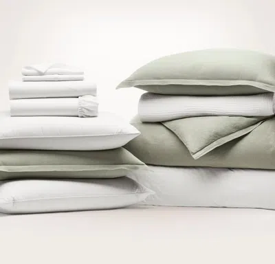 Boll & Branch Complete Linen Bundle In Green