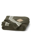Boll & Branch Court Knit Throw Blanket In Green