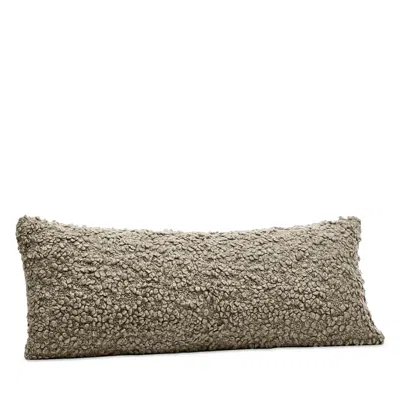 Boll & Branch Cozy Boucle Decorative Lumbar Pillow With Insert In Heathered Oak