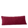 Boll & Branch Cozy Boucle Decorative Lumbar Pillow With Insert In Burgundy