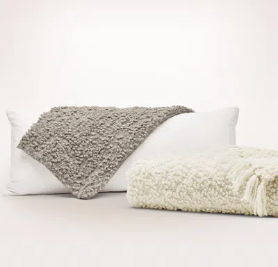Boll & Branch Cozy Bouclé Essentials Bundle In Neutral