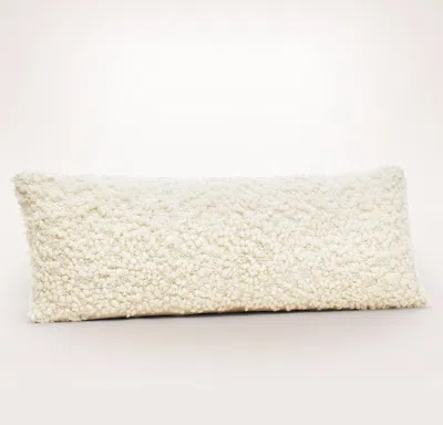 Boll & Branch Cozy Bouclé Pillow Cover In White