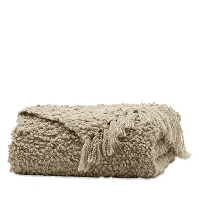 Boll & Branch Cozy Boucle Throw Blanket In Brown