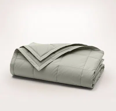 Boll & Branch Down Quilted Bed Blanket In Gray
