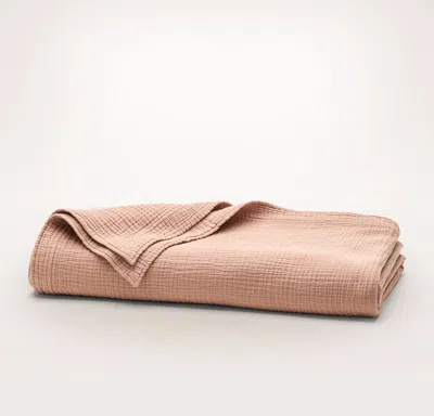 Boll & Branch Dream Bed Blanket In Orange