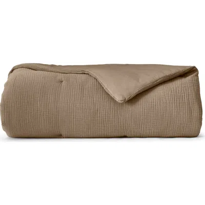 Boll & Branch Dream Organic Cotton Comforter In Walnut