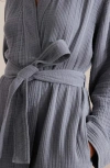Boll & Branch Dream Rib Organic Cotton Robe In Mineral
