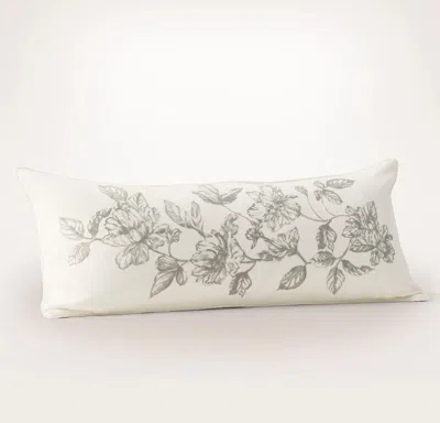 Boll & Branch Etched Peony Pillow Cover In Neutral