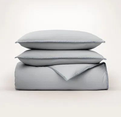 Boll & Branch Flannel Duvet Set In Gray
