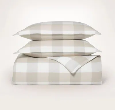 Boll & Branch Flannel Duvet Set In Neutral