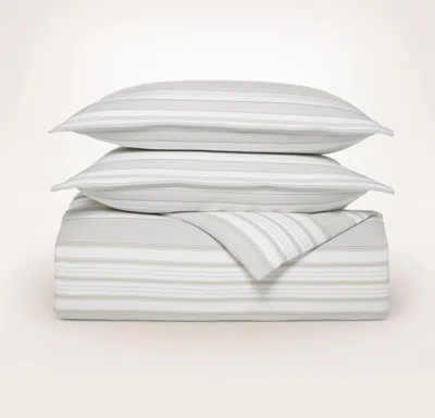 Boll & Branch Flannel Duvet Set In Gray