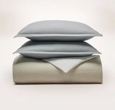 Boll & Branch Flannel Duvet Set In Multi