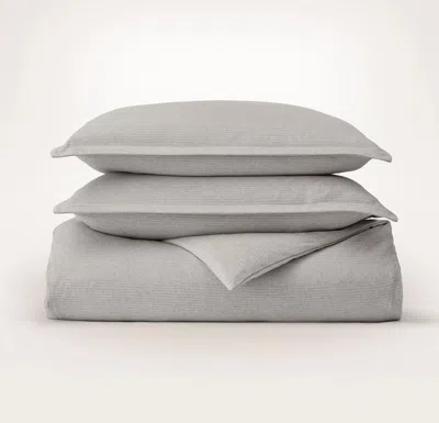 Boll & Branch Flannel Duvet Set In Gray