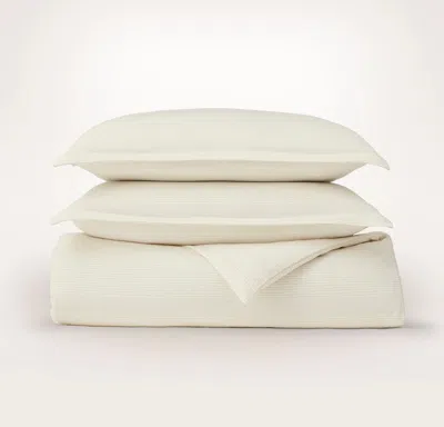 Boll & Branch Flannel Duvet Set In Neutral