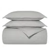 Boll & Branch Flannel Heathered Duvet Set, King/cal King In Heathered Grey