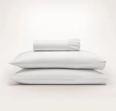 Boll & Branch Flannel "no-flat-sheet" Sheet Set In White