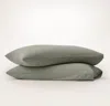 Boll & Branch Flannel Pillowcase Set In Green