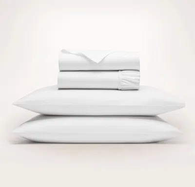 Boll & Branch Flannel Sheet Set In White